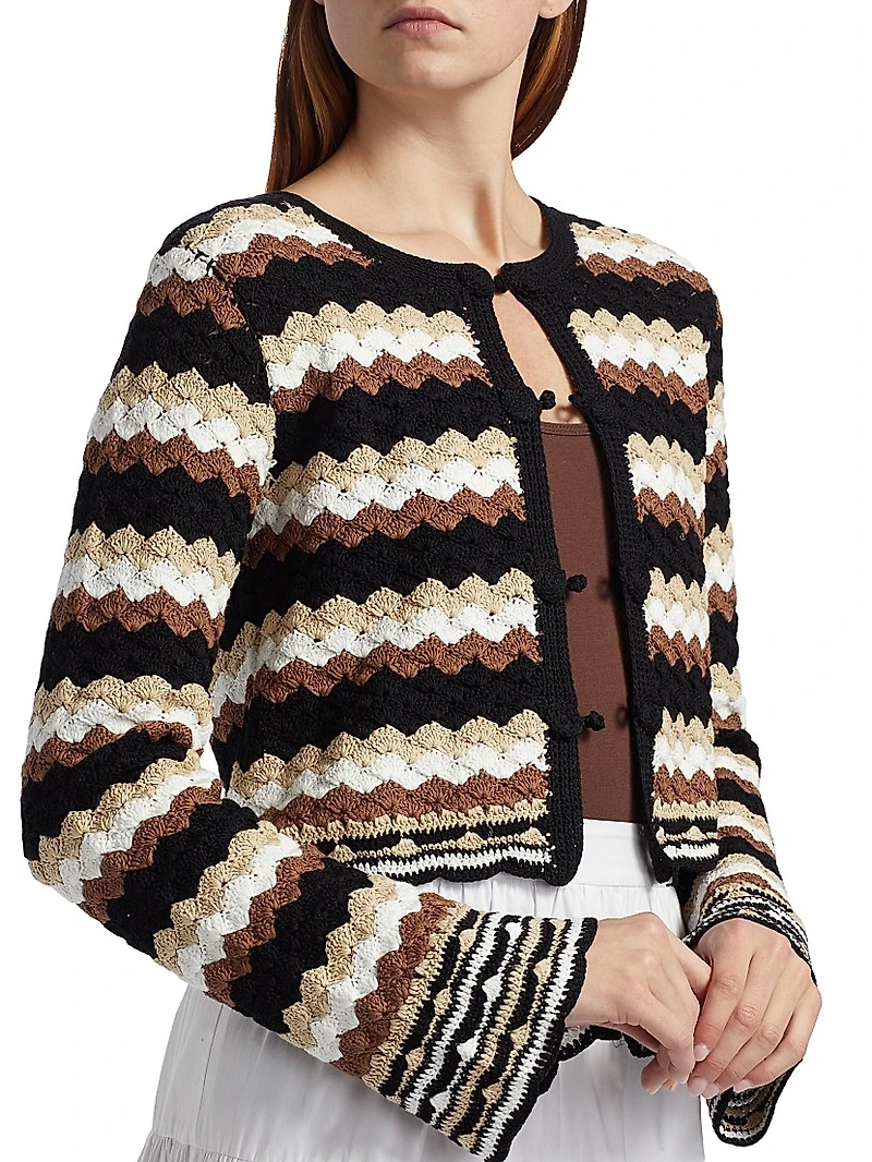 Geo Crochet Cardigan