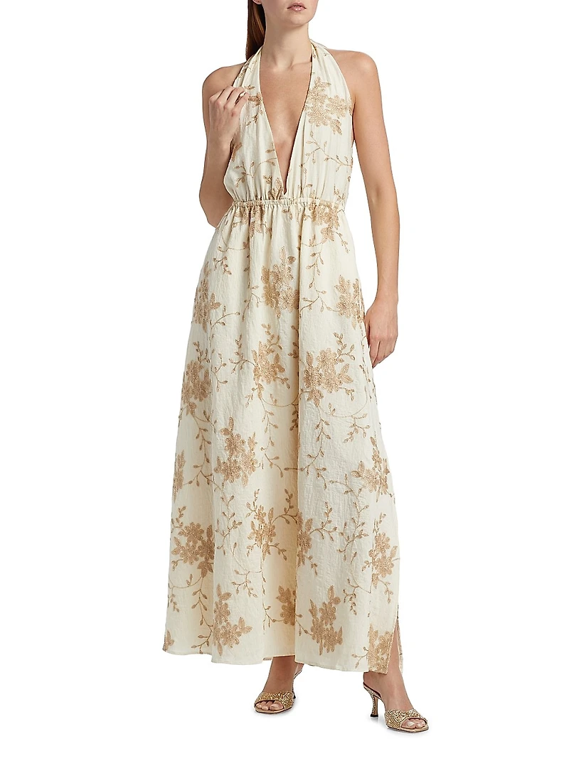 Imelda Floral Sleeveless Maxi Dress