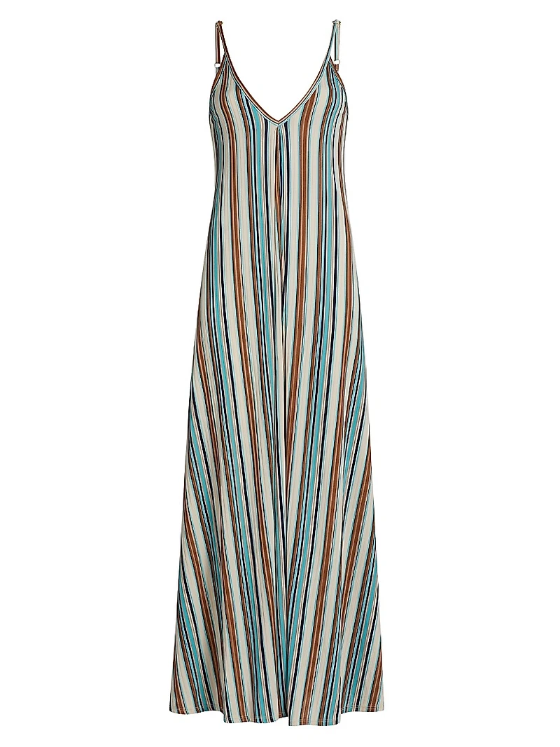 Clara Striped Sleeveless Maxi Dress