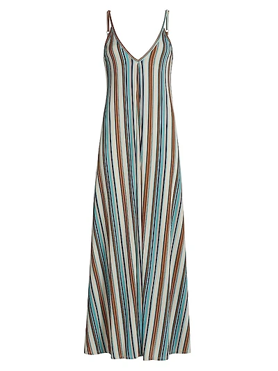 Clara Striped Sleeveless Maxi Dress