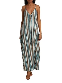 Clara Striped Sleeveless Maxi Dress