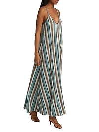 Clara Striped Sleeveless Maxi Dress