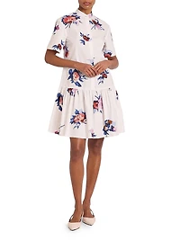 Floral Drop Waist Shirtdress