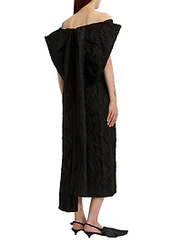Embellished Off-the-Shoulder Cocktail Dress