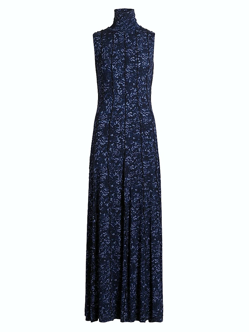Valentina Printed Jersey Maxi Dress