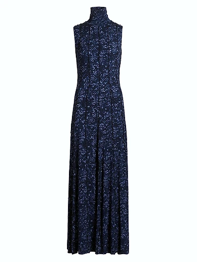 Valentina Printed Jersey Maxi Dress