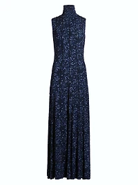 Valentina Printed Jersey Maxi Dress