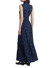 Valentina Printed Jersey Maxi Dress