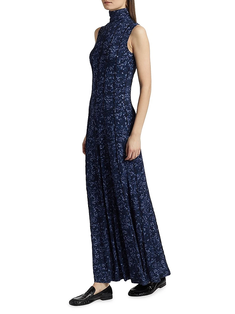 Valentina Printed Jersey Maxi Dress