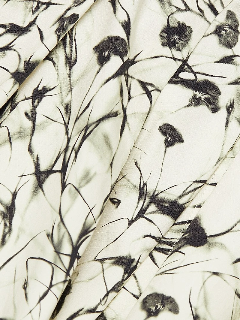 Rhea Printed Poplin Midi-Dress