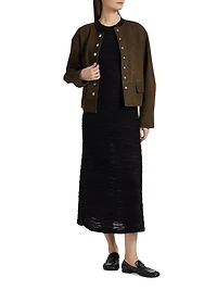 Laura Textured Gauze Midi-Dress