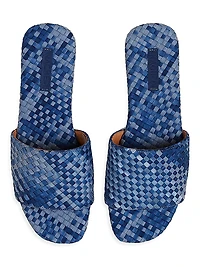 St. Barths Watercolor Slide Sandals