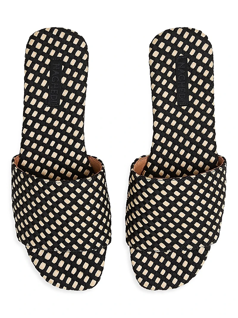 St. Barths Raffia Slide Sandals