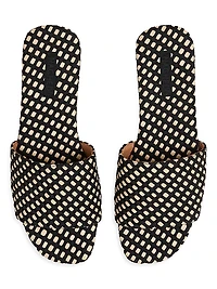 St. Barths Raffia Slide Sandals
