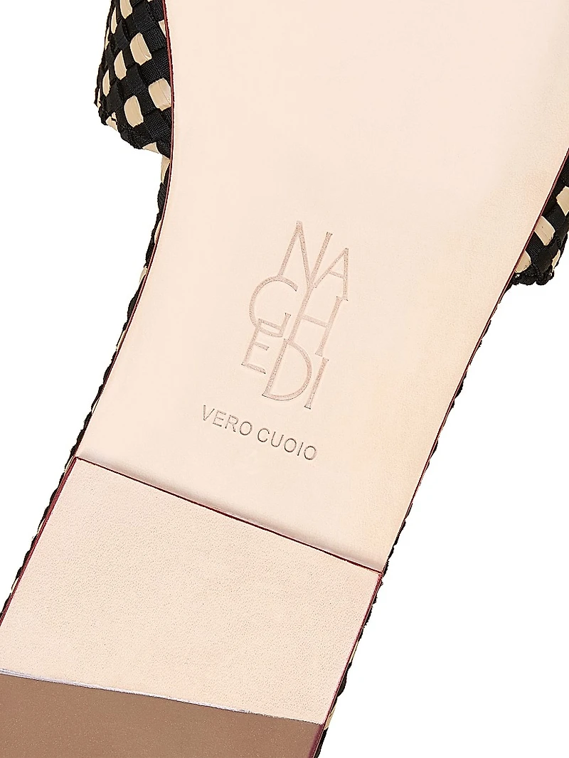 St. Barths Raffia Slide Sandals