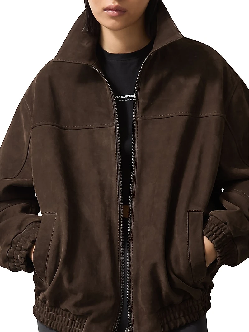 Rally Oversized Suede Jacket