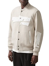Reiss x McLaren F1 Team Racing Varsity Bomber Jacket