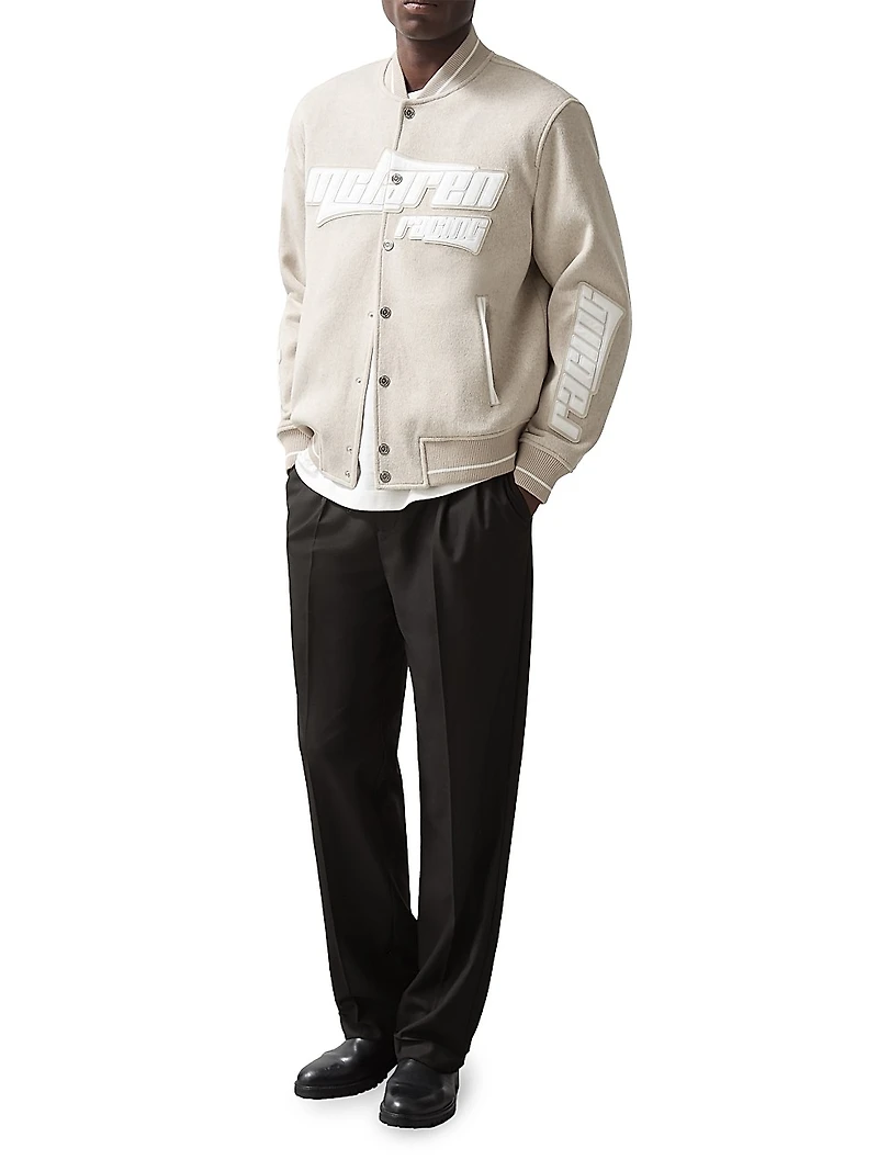 Reiss x McLaren F1 Team Racing Varsity Bomber Jacket