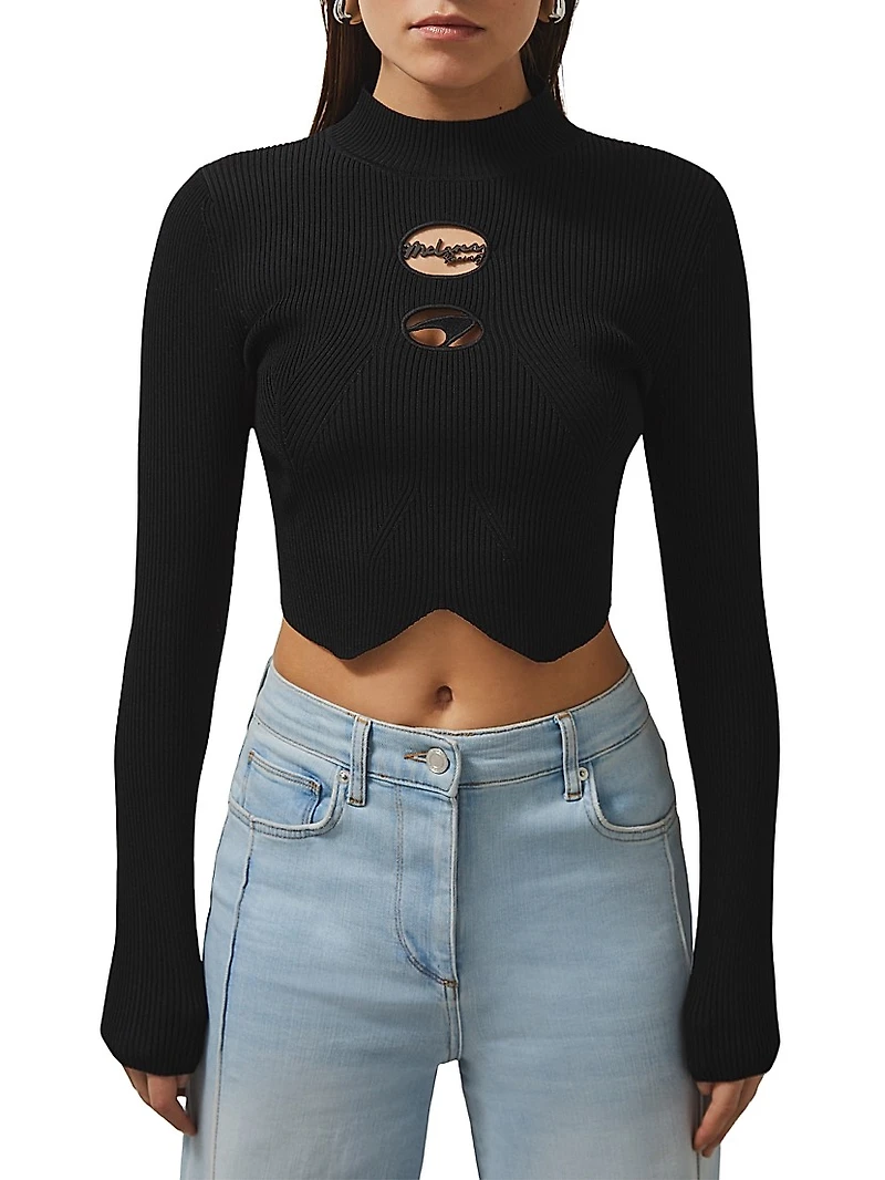 Reiss x McLaren Speedmark Knitted Turtleneck Top