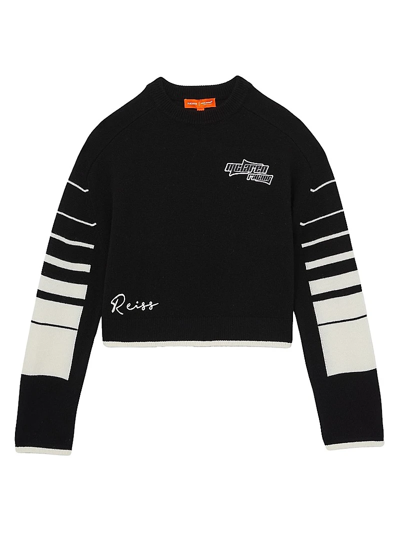 Reiss x McLaren Rider Racing Wool Sweater