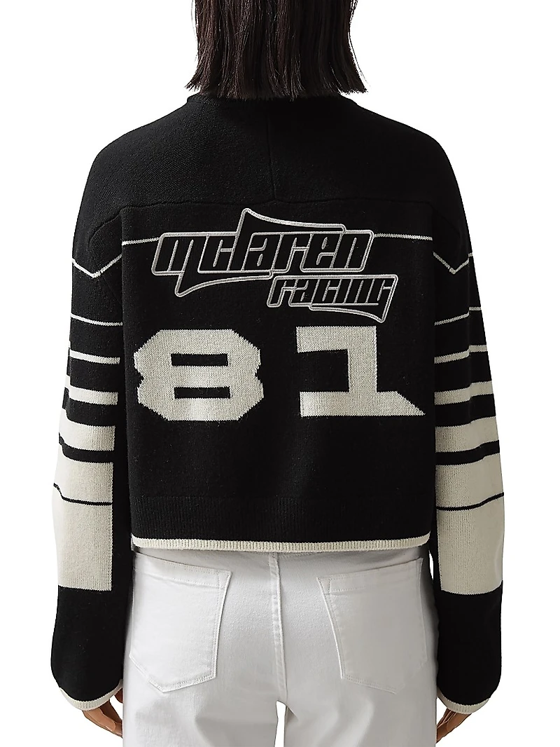 Reiss x McLaren Rider Racing Wool Sweater