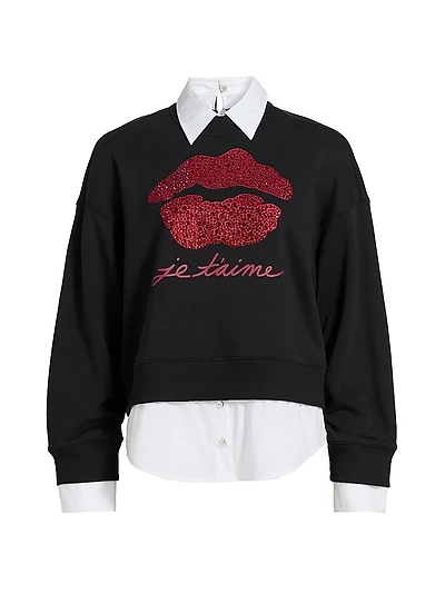 Je Taime Justina Layered Sweater