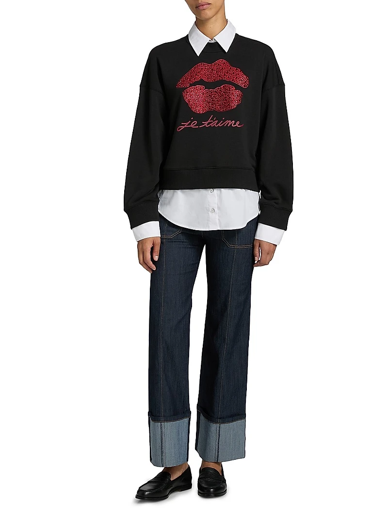 Je Taime Justina Layered Sweater