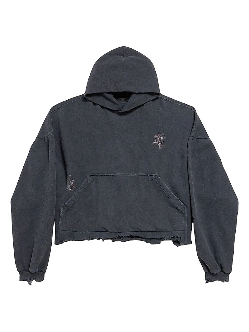 Nail Polish Cropped Hoodie