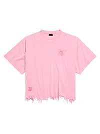 Nail Polish Cropped T-Shirt