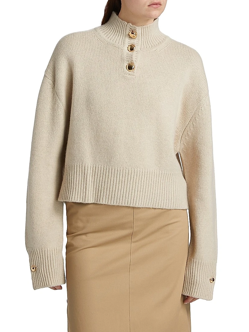 The Rowe Cropped Cashmere Sweater