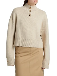 The Rowe Cropped Cashmere Sweater