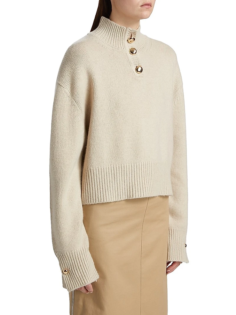 The Rowe Cropped Cashmere Sweater