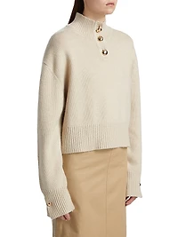 The Rowe Cropped Cashmere Sweater