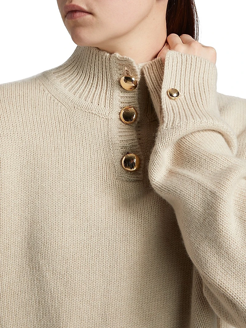The Rowe Cropped Cashmere Sweater