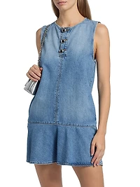 Rosie Denim Flare Minidress