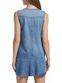 Rosie Denim Flare Minidress