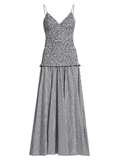 The Josie Smocked Cotton Midi-Dress