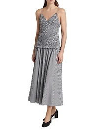 The Josie Smocked Cotton Midi-Dress