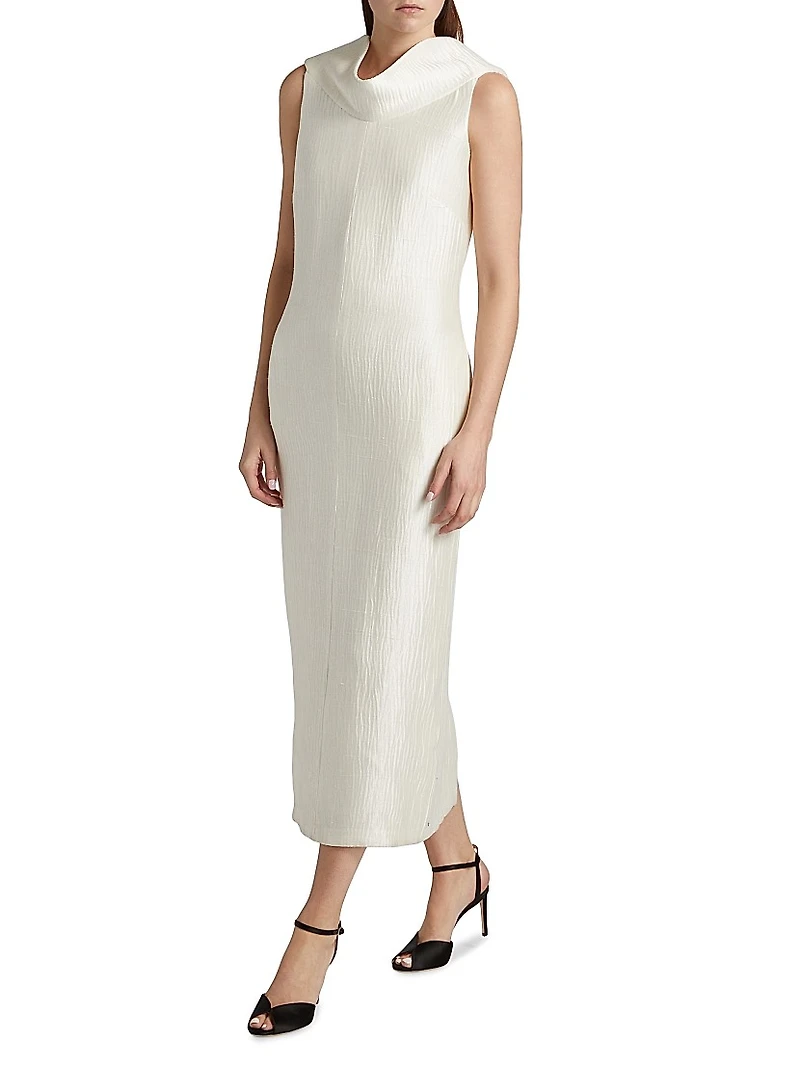The Blair Silk Sheath Midi-Dress