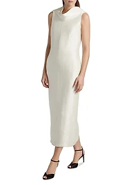 The Blair Silk Sheath Midi-Dress