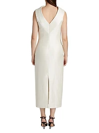The Blair Silk Sheath Midi-Dress