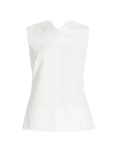 The Bowie Draped Collar Top