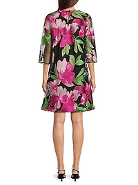 Abundant Blooms Easy Floral Embroidered Minidress