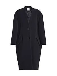 Florane Wool-Blend Long Coat