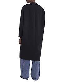 Florane Wool-Blend Long Coat