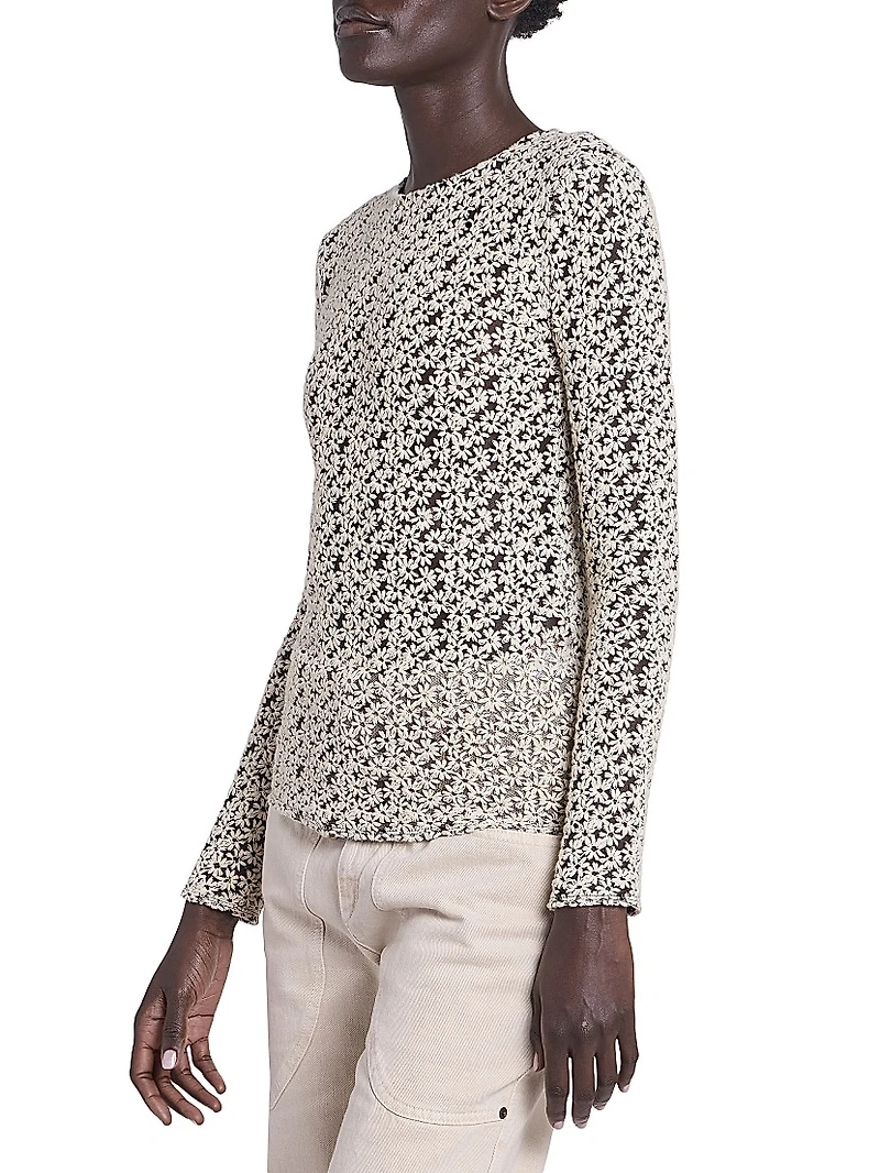 Soline Floral Long-Sleeve Top