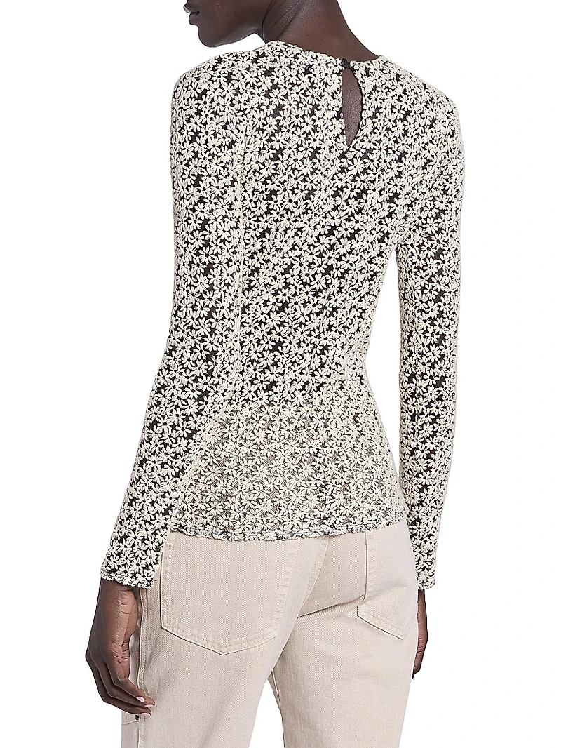 Soline Floral Long-Sleeve Top