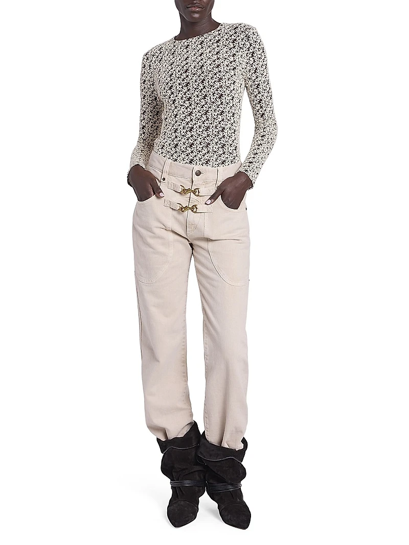 Soline Floral Long-Sleeve Top