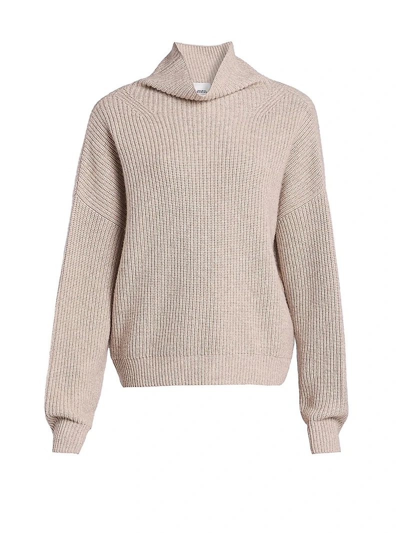 Brooke Merino Wool-Cashmere Turtleneck Sweater