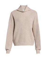 Brooke Merino Wool-Cashmere Turtleneck Sweater